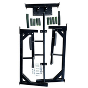 Тренажер турник с подъемными брусьями Iron Pro 4 в 1 NE-TR-5B, с мягкими ручками, черный. Изображение №6