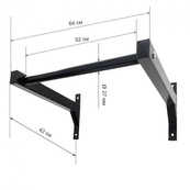 Турник настенный черный NE-TR-20-B. Изображение №3