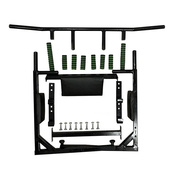 Турник-брусья настенный Iron 4 в 1 с мягкими ручками черный NE-TR-4B. Изображение №2 Турник-брусья настенный Iron 4 в 1 с мягкими ручками черный NE-TR-4B. Изображение №2