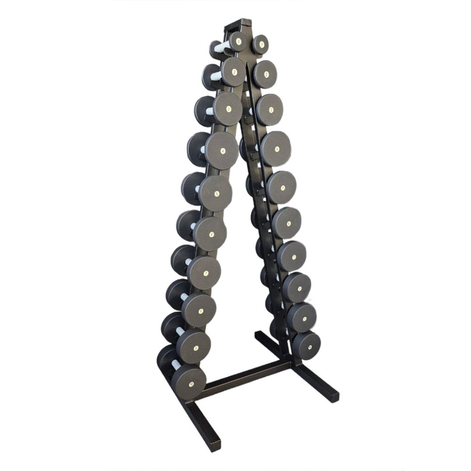 Гантельный ряд со стойкой Profi NE-PS-222-022 от 1 кг до 10 кг Гантельный ряд со стойкой Profi NE-PS-222-022 от 1 кг до 10 кг