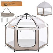 Детская платка манеж MR 1515 Cashmere Beige 140х124х110 см. Изображение №3