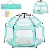 Детский манеж MR 1512 Dusty Green 146×127×110 см. Изображение №3