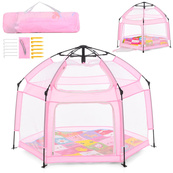 Детский манеж MR 1512 Powder Pink 146×127×110 см. Изображение №3