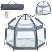 Детский манеж MR 1512 Silver Mist 146×127×110 см. Изображение №3