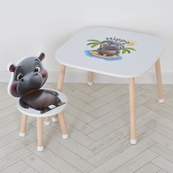 Дерев'яний дитячий столик M 502-6 зі стільчиком. Зображення №2