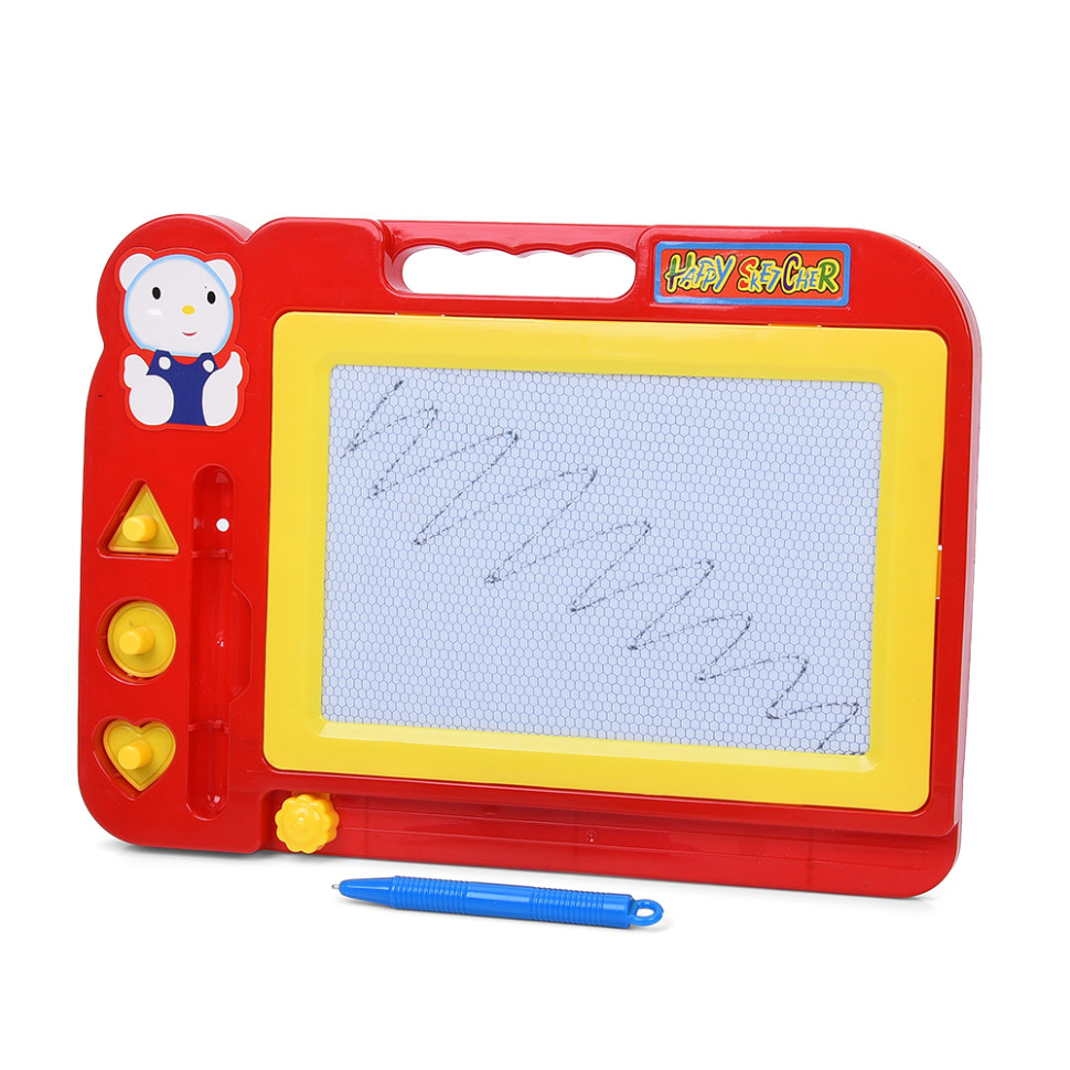 Дитяча дошка для малювання 200H(Red) 3 печатки, ручка-стилус Дитяча дошка для малювання 200H(Red) 3 печатки, ручка-стилус