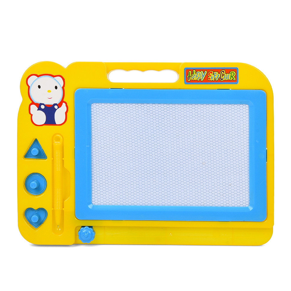 Дитяча дошка для малювання 200H(Yellow) 3 печатки, ручка-стилус Дитяча дошка для малювання 200H(Yellow) 3 печатки, ручка-стилус