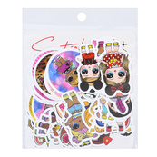 Детский набор наклеек "Куколки L.O.L" YG0435-3, в упаковке 50 шт. Изображение №2