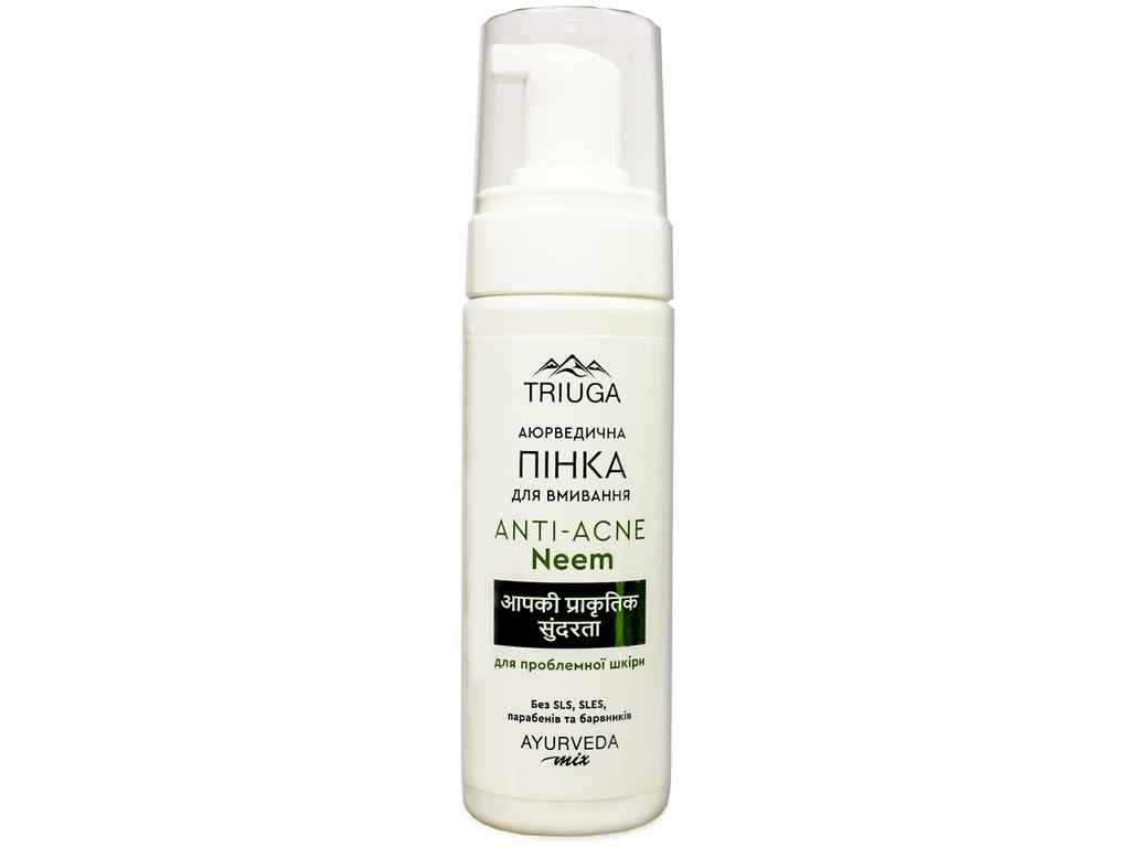 Пінка для вмивання Anti-Acne Neem для проблемної шкіри 200мл ТМ Triuga Пінка для вмивання Anti-Acne Neem для проблемної шкіри 200мл ТМ Triuga