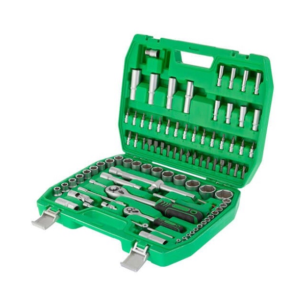 Професійний набір інструментів 94од.(головка 4-32мм) 1/2in 1/4in Cr-V, хром, кейс INTERTOOL Професійний набір інструментів 94од.(головка 4-32мм) 1/2in 1/4in Cr-V, хром, кейс INTERTOOL