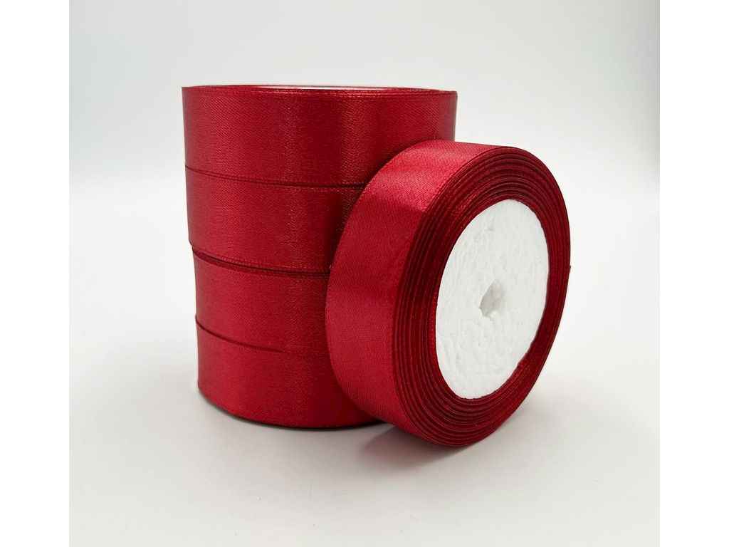 Стрічка атласна 2,5см * 23м бордовий арт.АБ-715 ТМ КИТАЙ Стрічка атласна 2,5см * 23м бордовий арт.АБ-715 ТМ КИТАЙ