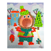 Набір для творчості мозаїка із помпонів "Капібара" НТ-35-08. Зображення №2