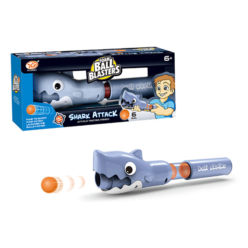 Помпова зброя "Акула" YG14P стріляє поролоновими кульками Помпова зброя "Акула" YG14P стріляє поролоновими кульками