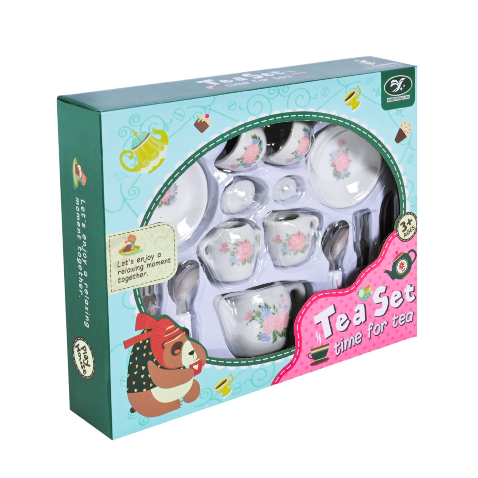 Дитячий набір посуду Tea set 868-E6-2 порцеляна, 17 предметів Дитячий набір посуду Tea set 868-E6-2 порцеляна, 17 предметів