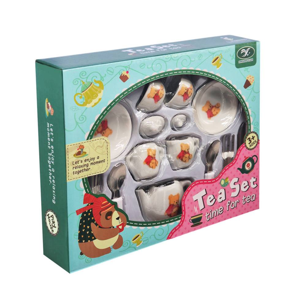 Детский набор посуды Tea set 868-E6-4 фарфор, 17 предметов Детский набор посуды Tea set 868-E6-4 фарфор, 17 предметов