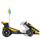 Дитячий електромобіль Електрокарт Kart M 6322EBLR-6 до 50 кг. Зображення №3