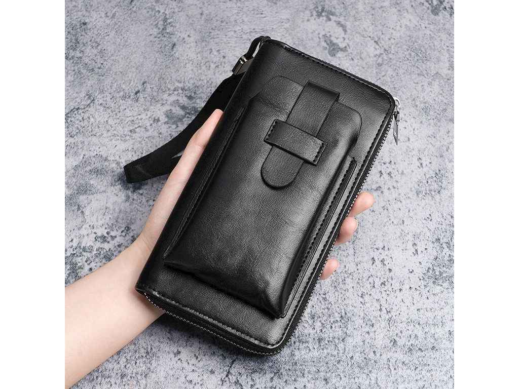 Кошелек мужской 20*10*3см черный экокожа 748-4 ТМ КИТАЙ Кошелек мужской 20*10*3см черный экокожа 748-4 ТМ КИТАЙ