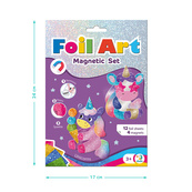 Магнитный набор для творчества с фольгой "Единороги" 200297, 4 магнита. Изображение №2