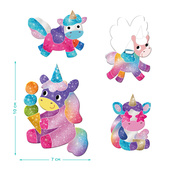 Магнитный набор для творчества с фольгой "Единороги" 200297, 4 магнита. Изображение №3