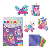 Магнитный набор для творчества с фольгой "Единороги" 200297, 4 магнита. Изображение №6