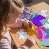 Магнитный набор для творчества с фольгой "Единороги" 200297, 4 магнита. Изображение №7