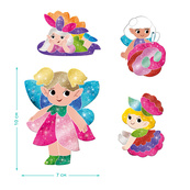 Магнитный набор для творчества с фольгой "Лесные феи" 200299, 4 магнита. Изображение №4