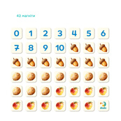 Развивающая магнитная игра "Счет в пределах 10" 200317, 16 двусторонних карт. Изображение №3