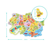 Детский пазл "Магнитная карта Украины" 200241, 28 элементов. Изображение №5