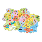 Детский пазл "Магнитная карта Украины" 200241, 28 элементов. Изображение №6