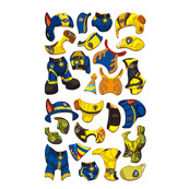 Магнитная игра-одевалка "Гонщик и Крепыш" 200698, 2 фигурки, 26 магнитов. Изображение №4