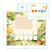 Развивающая магнитная игра "Счет в пределах 10" 200317, 16 двусторонних карт. Изображение №6