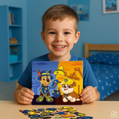 Магнитная игра-одевалка "Гонщик и Крепыш" 200698, 2 фигурки, 26 магнитов. Изображение №6