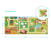 Детский пазл-лабиринт "Мое путешествие по ферме" 300586, 10 крупных элементов. Изображение №2