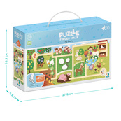 Детский пазл-лабиринт "Мое путешествие по ферме" 300586, 10 крупных элементов. Изображение №3