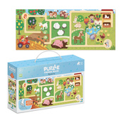 Детский пазл-лабиринт "Мое путешествие по ферме" 300586, 10 крупных элементов. Изображение №4