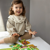 Детский пазл-лабиринт "Мое путешествие по ферме" 300586, 10 крупных элементов. Изображение №7