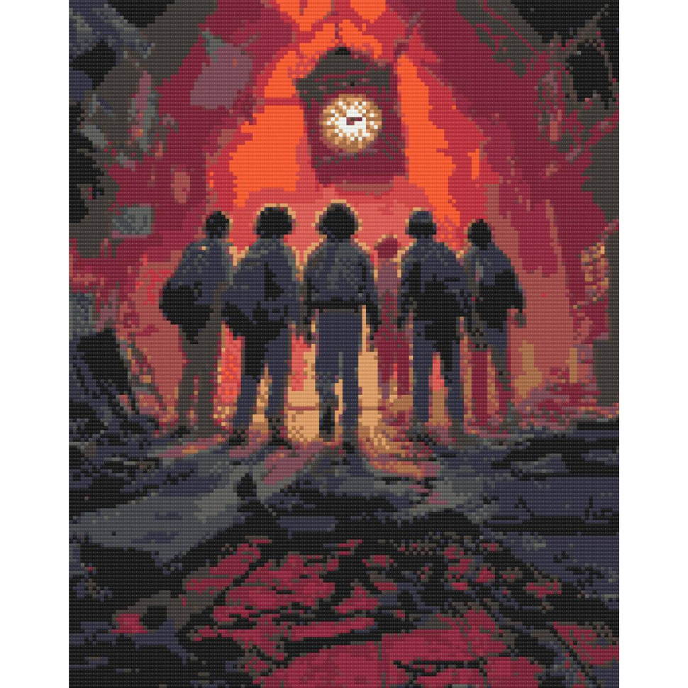 Алмазная мозаика "Очень странные дела" OD194-01, 40х50 см Алмазная мозаика "Очень странные дела" OD194-01, 40х50 см