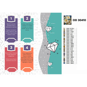 Алмазная мозаика "Белые пионы" OD30410, 40х50 см. Изображение №2