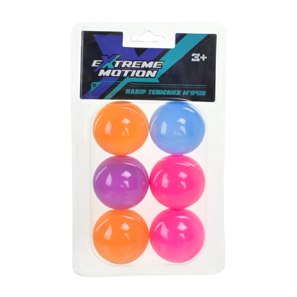 М'ячі для тенісу TB2616 матеріал PP, 6 шт М'ячі для тенісу TB2616 матеріал PP, 6 шт