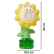 Мильні бульбашки Flower Bubble Machine BJC-5A(Bunny-Yellow) зі світлом. Зображення №2