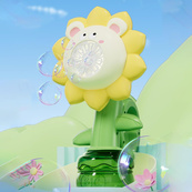 Мильні бульбашки Flower Bubble Machine BJC-5A(Bear-Yellow) зі світлом. Зображення №4