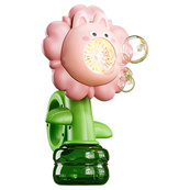 Мильні бульбашки Flower Bubble Machine BJC-5A(Bunny-Pink) зі світлом. Зображення №3