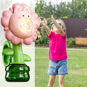 Мильні бульбашки Flower Bubble Machine BJC-5A(Bunny-Pink) зі світлом. Зображення №6