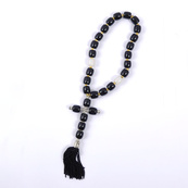 Чотки на 33 намистини з каменю (розм.23см довжин.чоток,/D1см) MIX (чорні,червоні,сині). Зображення №2