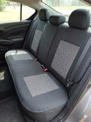 Чохли - Накидки сидіння Тканина 5D "ZEN" (спинка закрита) Сірі. Зображення №3