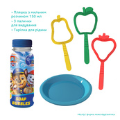 Ароматические мыльные пузыри "Paw Patrol" 200732 объем 150 мл, 3 палочки. Изображение №3