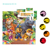 Детский магнитный пазл "Джунгли" 200649 на 40 элементов. Изображение №4