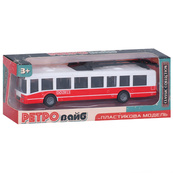 Игрушечный инерционный троллейбус 6336(Red) резиновые колеса, 17 см. Изображение №2