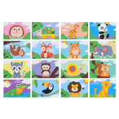 Набор для рисования песком "Животные" LY63001A-C-B(Green)  песок 16 цветов, 16 карточек. Изображение №2