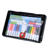 Набор для рисования песком "Динозавры" LY63001A-C-B(Blue)  песок 16 цветов, 16 карточек. Изображение №5